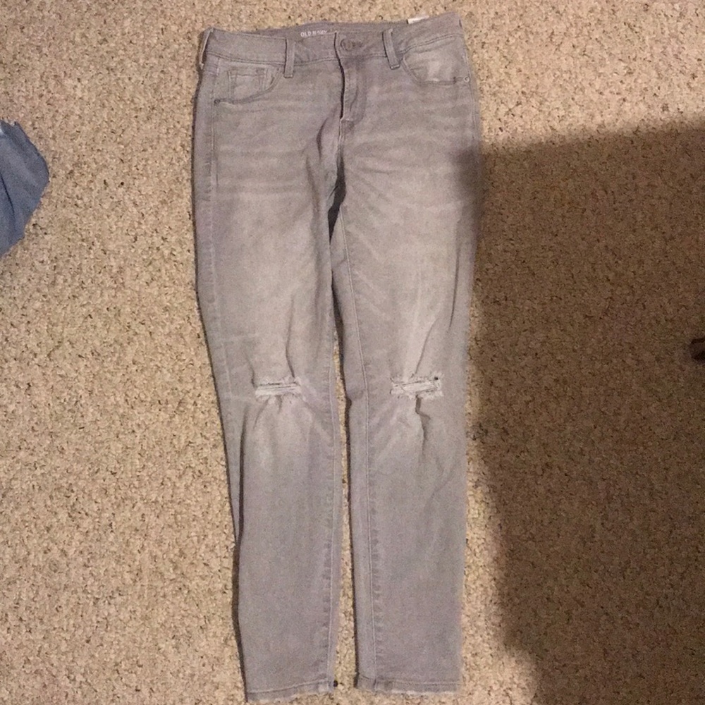 Gray jeans